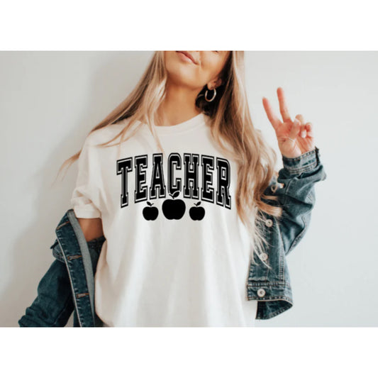 Teacher Print with Apples
